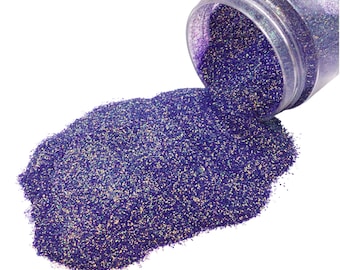 URSULA PURPLE Iridescent Ultra Fine Loose Glitter, Polyester Glitter, Solvent Resistant, Premium Quality Glitter, 1oz Bottle