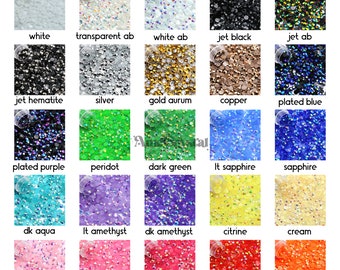 BULK Jelly Resin Rhinestones 5000pcs/3000pcs, Choose Size and Color, 3mm, 4mm or 5mm, Faceted Resin Rhinestones, Non-Hotfix