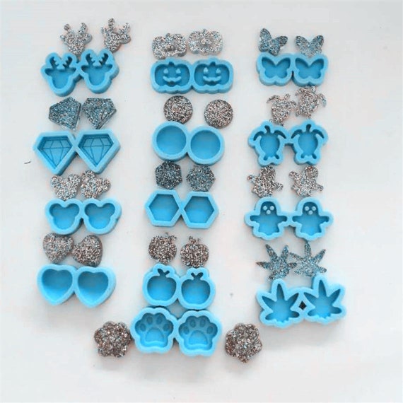 Blue Moon Beads UV Resin Hoop & Stud Earring Jewelry-Making Kit,  Multi-Color 