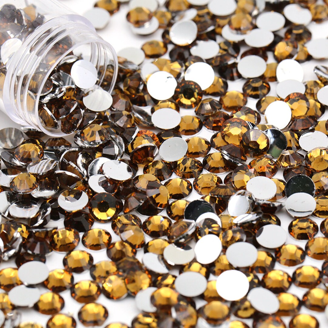 Smoked Topaz Resin Flatback Resin Rhinestones 1000pcs, Choose Size and ...