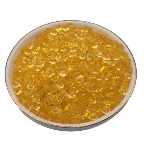 100g Yellow Fishbowl Beads, Beads for Crunchy Slime, Slushie Beads for  Slime, Slime Supplies 