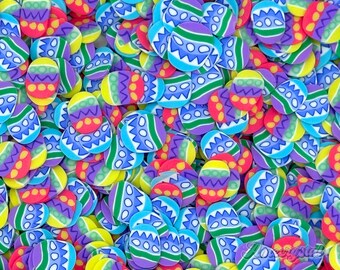 Easter Egg Polymer Clay Slices, Fake Sprinkles, Nail Art, Resin Crafts