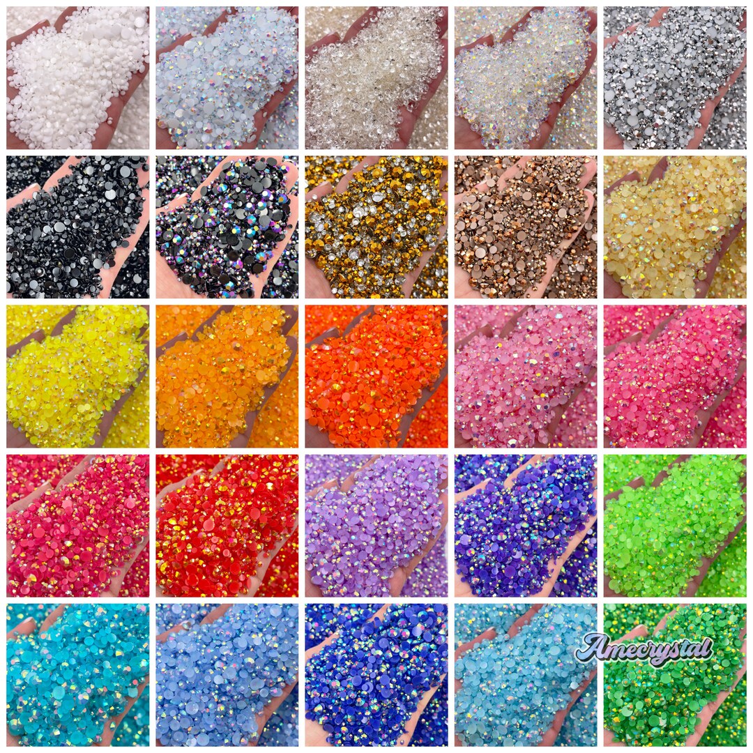 Jelly Rhinestones Mixed Sizes 1500pcs - Etsy