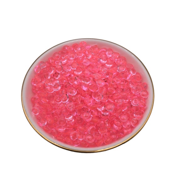 100g Pink Fishbowl Beads, Beads for Crunchy Slime, Slushie Beads for Slime,  Slime Supplies