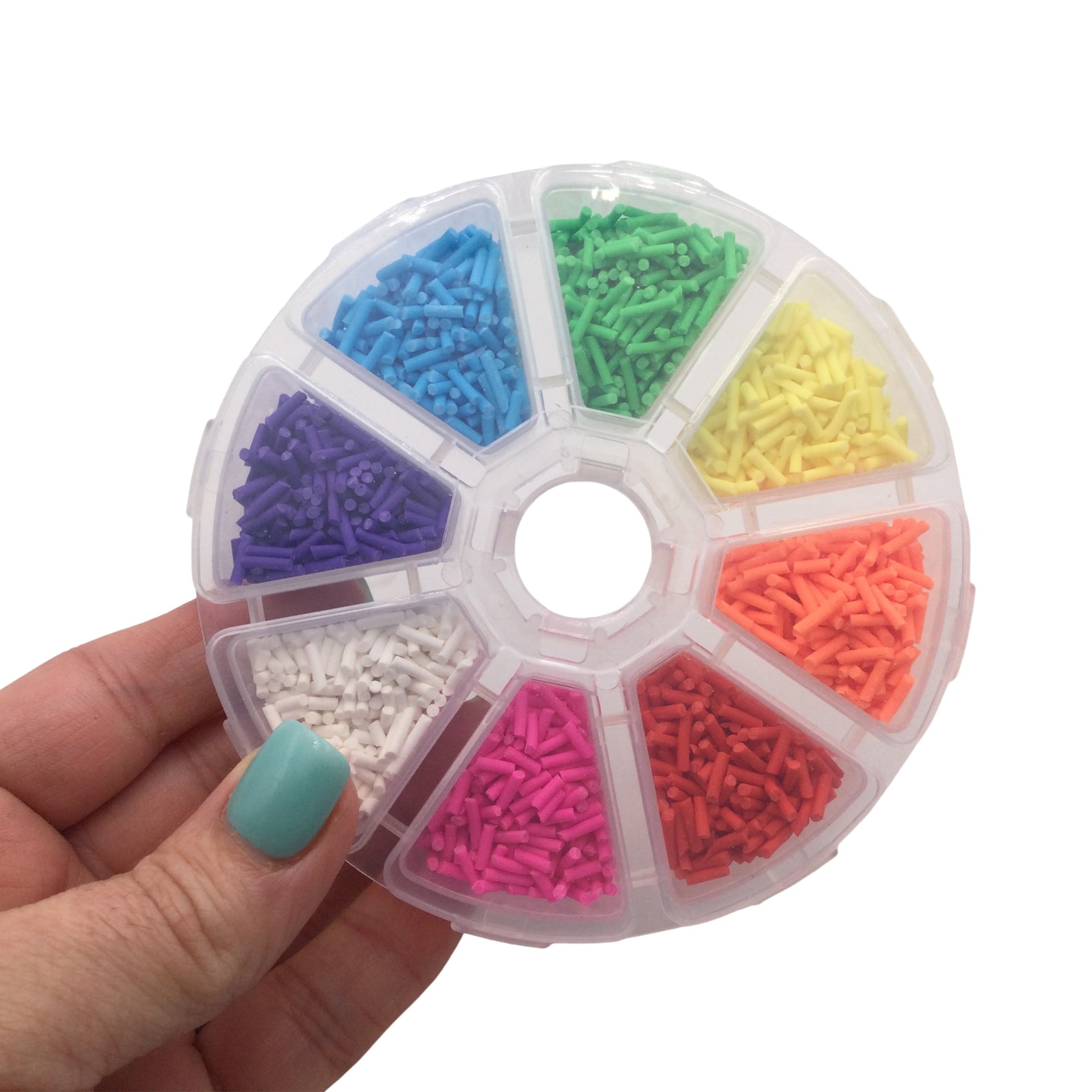 Rainbow Sprinkles Polymer Clay Wheel Polymer Clay Sprinkle Etsy