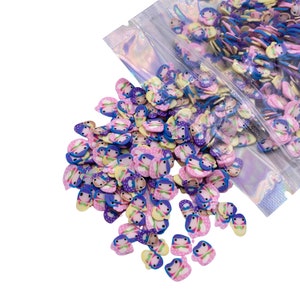 Mermaids Polymer Clay Slices, Fake Sprinkles, Clay Slices for Nail Art and Slime