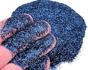 Navy Blue Fine Glitter 1oz, 1/64 Fine Glitter, Polyester Glitter, Solvent Resistant, Premium Quality Glitter