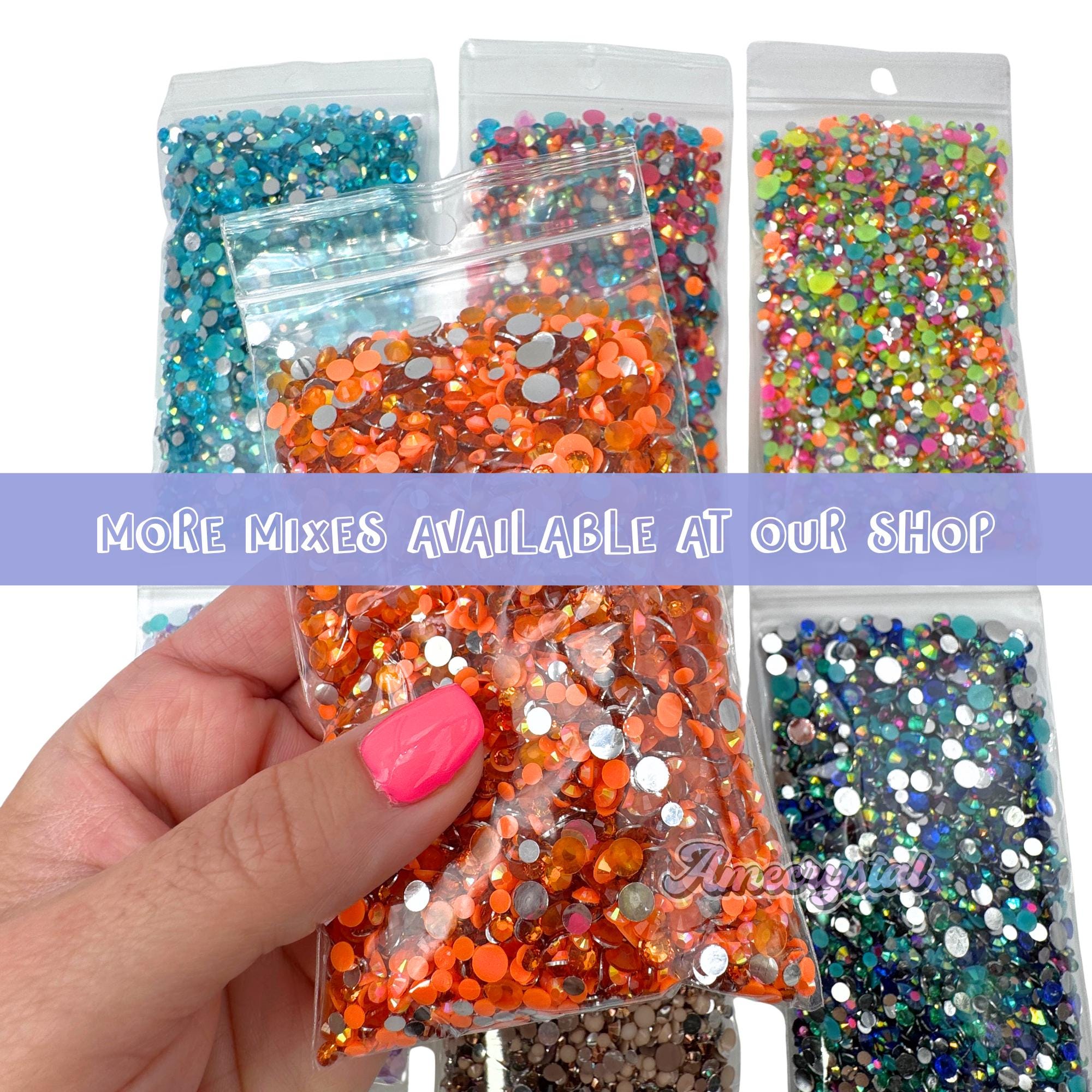 Galaxy Rhinestones Black Galaxy Resin Rhinestone Mix - Etsy