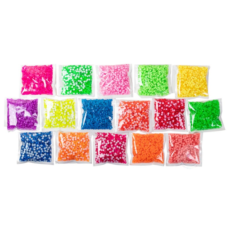 Bubblegum Pink Neon Glass Rhinestones, Non-hotfix Rhinestones, Glows ...