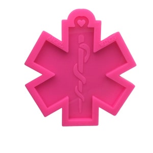 First Responder Mold, Shiny Mold, Silicone Molds for Epoxy Crafts, Resin Craft Molds, Epoxy Resin Jewelry Making Supplies