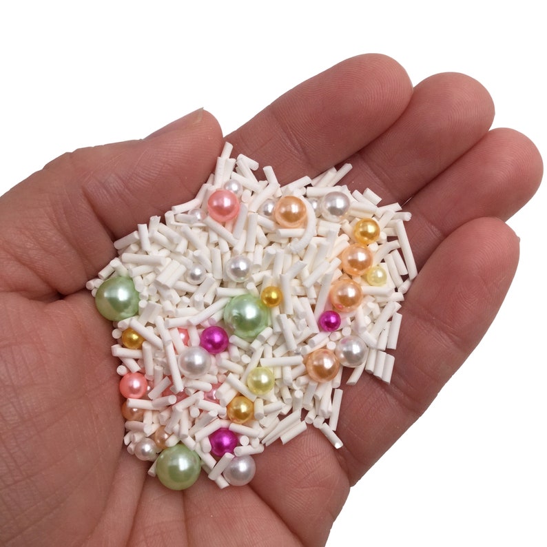 OCEAN PRINCESS Sprinkles Mix Fake Sprinkles With Pearls Fake Etsy