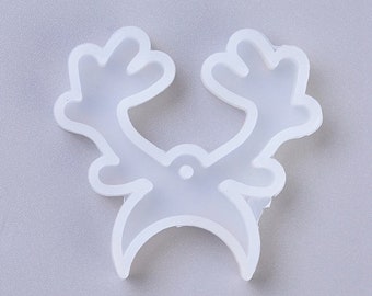 Reindeer Antlers Silicone Mold, Silicone Molds for Epoxy Crafts, Resin Craft Molds, Epoxy Resin Jewelry Making Supplies - 2409