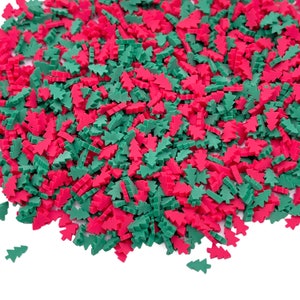 Under the Christmas Tree Polymer Clay Slices Mix, Christmas Polymer Clay Slices, Fake Sprinkles, Jimmies, Clays for Resin Crafts and Slime