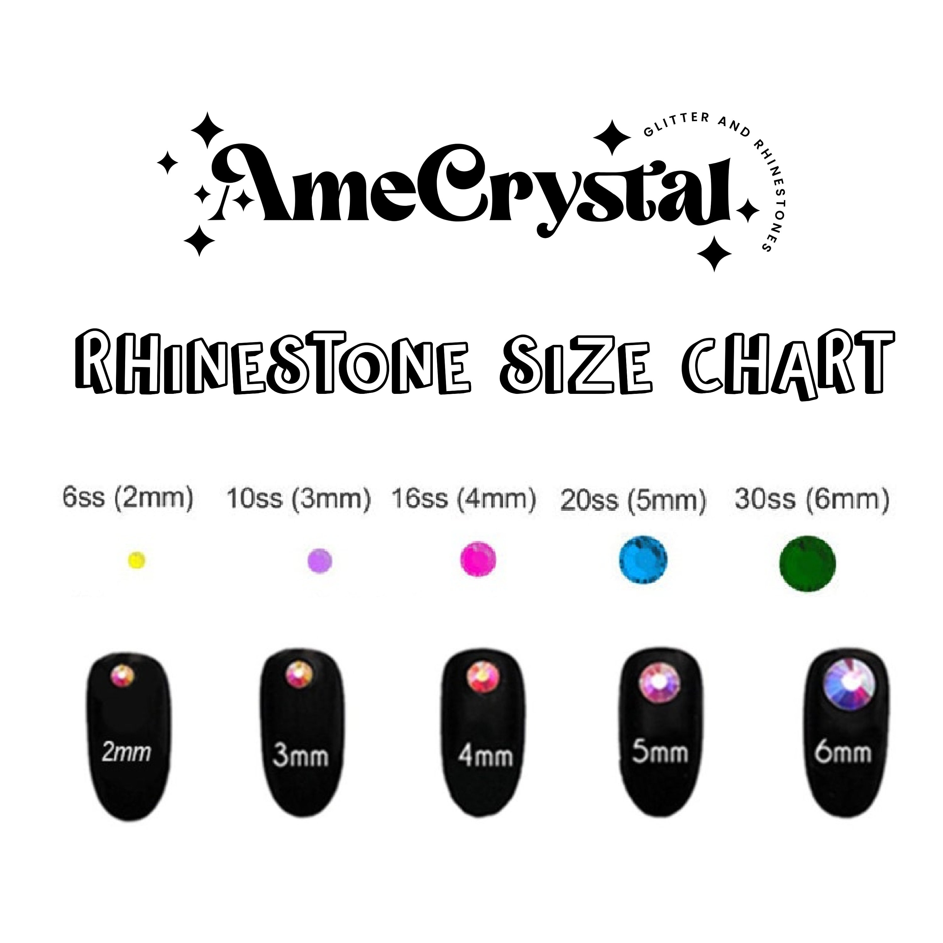 ぶっちゃけ、天然石セット 5mm Resin Rhinestone Tower, Non-hotfix, Flatback Resin