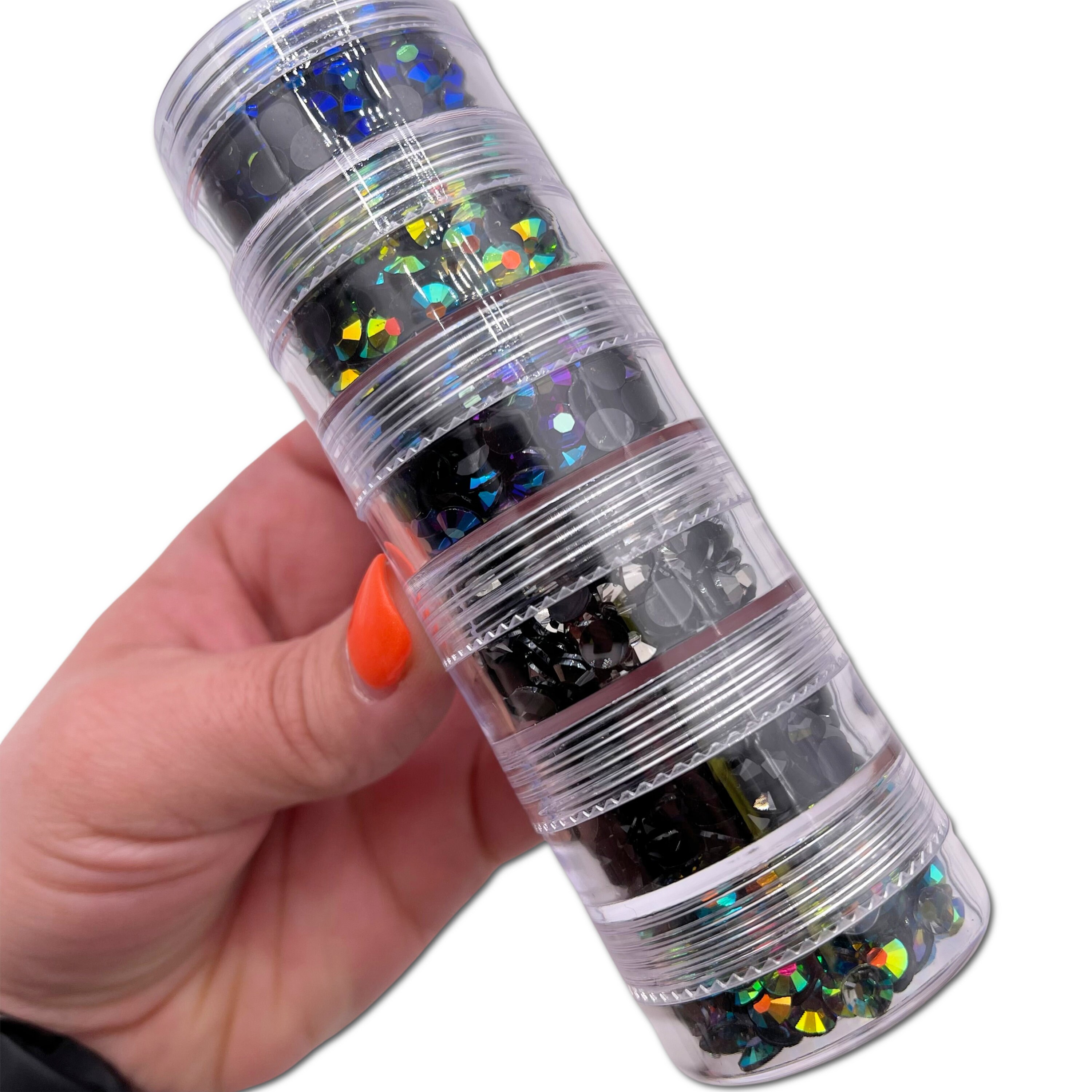 5mm Resin Rhinestone Tower, Non-hotfix, Flatback Resin