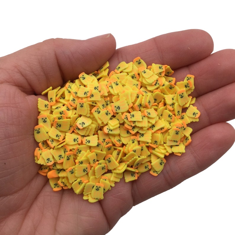 Clay Slices for Nail Art and Slime Fake Sprinkles Fruit Sprinkles BANANAS SLICE Polymer Clay Slices