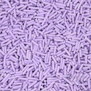 Light Purple Fake Sprinkles, Polymer Clay Craft Supplies (NON EDIBLE 15g Bag)