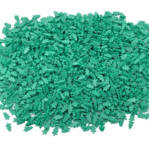 Green Christmas Tree Polymer Clay Slices Mix, Christmas Polymer Clay Slices, Fake Sprinkles, Jimmies, Clays for Resin Crafts and Slime