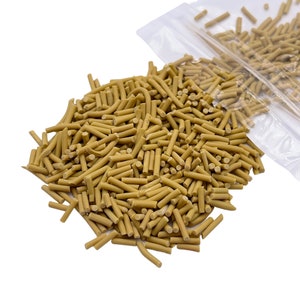 Light Brown Polymer Clay Sprinkles, Fake Sprinkles, Clay Slices, Sprinkles for Slime and Crafts, NON EDIBLE