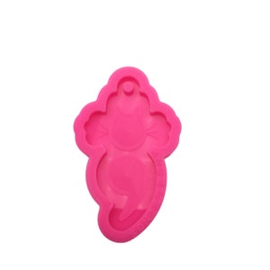 Cat Semicolon Resin Mold, Shiny Mold, Silicone Molds for Epoxy Crafts, Resin Craft Molds, Epoxy Resin Supplies - 2221