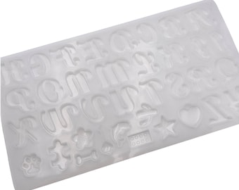 Letters Silicone Mold, Alphabet Mold, Silicone Molds for Epoxy Crafts, Resin Craft Molds - 2109