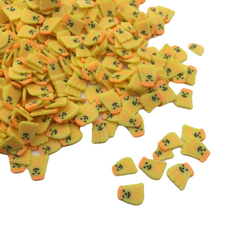 Clay Slices for Nail Art and Slime Fake Sprinkles Fruit Sprinkles BANANAS SLICE Polymer Clay Slices