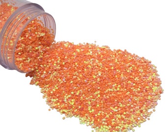 PEACHY Hex Shape Glitter 10g Jar, Loose Glitter, Polyester Glitter, Solvent Resistant, Premium Quality Glitter