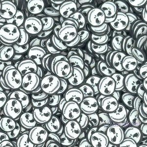 Jack Polymer Clay Slices, Halloween Nail Art, Slime Supplies
