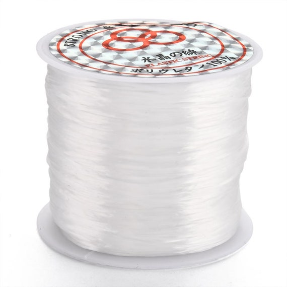 Elastic String for Jewelry Making Clear Elastic Nylon Cord Crystal