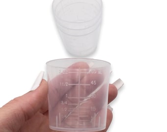 60ml Plastic Measuring Cup Set of 10, Reusable Dispensing Cup, Tools For UV Resin, Epoxy Resin Jewelry Making Supplies