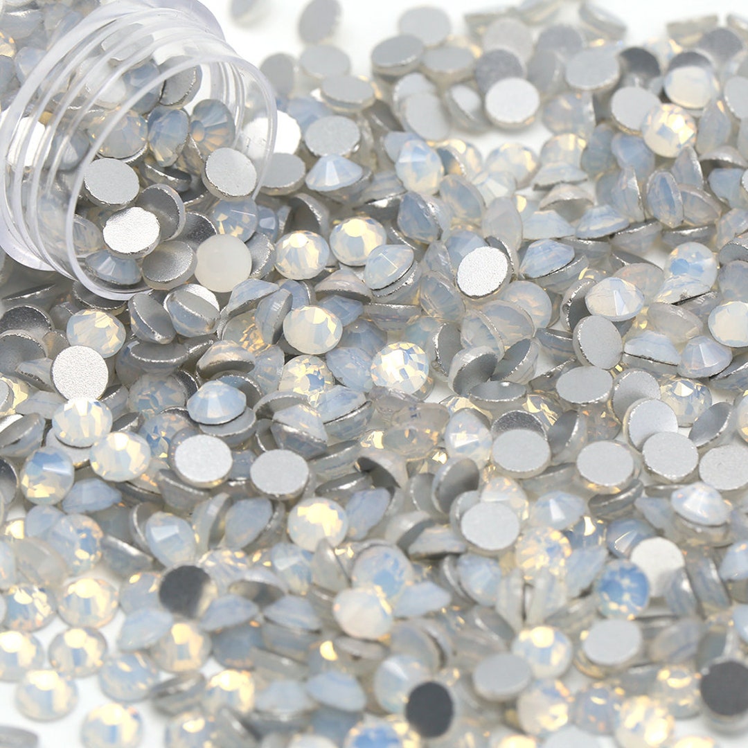 AB Clear 5000 Pcs Assorted 9 Sizes Crystal Glass Rhinestones Flatback High  Quality No Hotfix Wholesale Pack Lot 