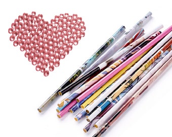 Orange Wax Rhinestone Picker, Rhinestone Picker Dotting Pencil For Picking Up Stones - 3074