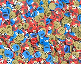 Cookies Polymer Clay Slices, Fake Sprinkles, Clay Slices for Nail Art and Slime