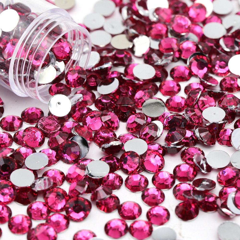 Light Pink Resin Rhinestones for Embellishments and Nail Art 3-6mm 