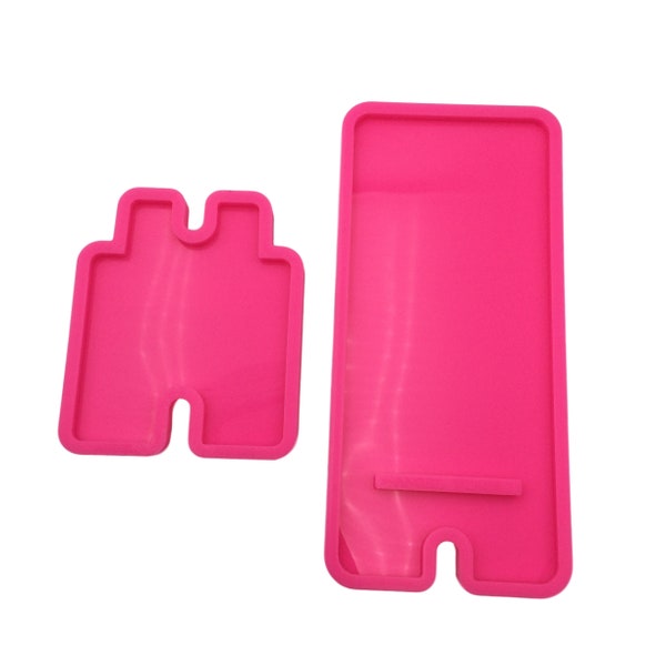 8" Inch Tall Phone Holder Silicone Mold, Shiny Mold, Silicone Molds for Epoxy Crafts, Resin Craft Molds, Epoxy Resin Jewelry Making Supplies