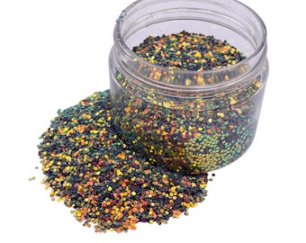 SHIMMERING WATERS Color Shift Chunky Glitter Mix, Loose Glitter, Polyester Glitter, Solvent Resistant, Premium Quality Glitter 1 oz - 2050