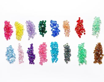 1000pcs Transparent Resin Rhinestones