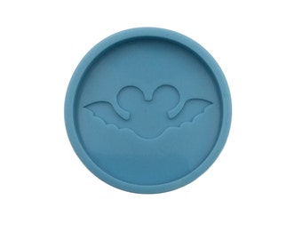 Bat Mouse Badge Reel/Phone Grip Mold, Shiny Mold, Silicone Molds for Epoxy Crafts, Resin Craft Molds