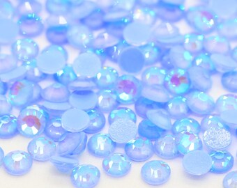 Light Sapphire Luminous Glass Rhinestones