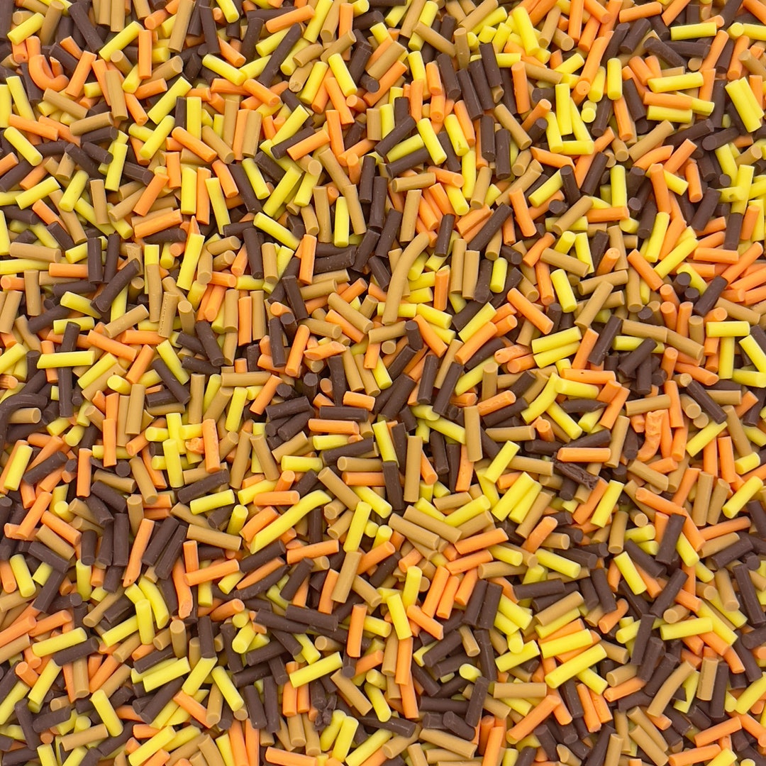 Fall Themed Polymer Clay Sprinkle Mix, Fake Sprinkles, Clay Slices for ...