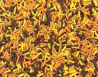 Fall Themed Polymer Clay Sprinkle Mix, Fake Sprinkles, Clay Slices for Nail Art and Slime