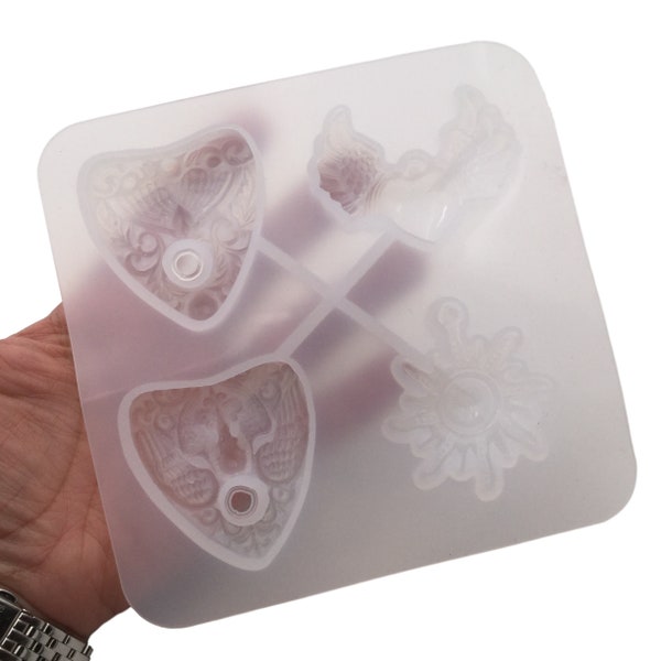 Assorted Pendant Silicone Mold, Silicone Molds for Epoxy Crafts, Resin Craft Molds, Epoxy Resin Jewelry Making Supplies