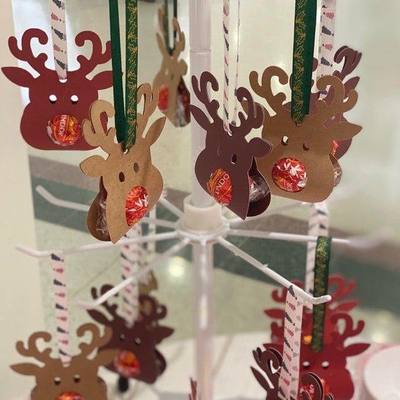 Reindeer Chocolate Holders | Stocking fillers | table decorations |Christmas tree decorations | Class Christmas Gift | NO CHOCOLATE INCLUDED