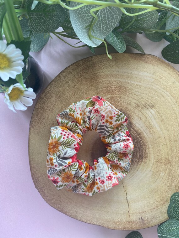 Ditsy Summer Blossom Scrunchie | Cute Floral Scrunchie | Summer Scrunchie | Super stretchy and comfortable scrunchie