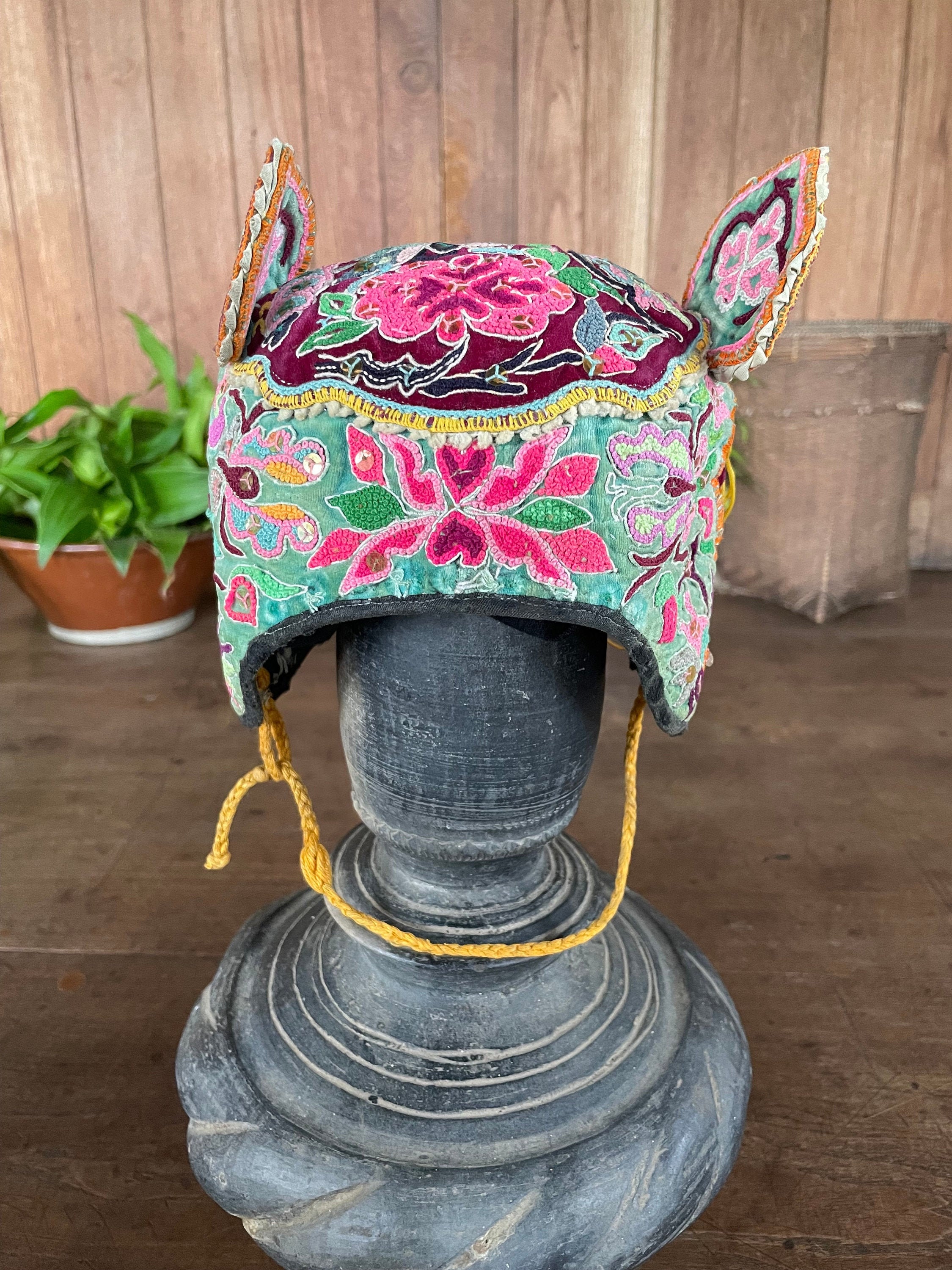 Hmong baby hat vintage and handmade Etsy