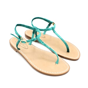 Nina - Handmade Capri sandals in real Tuscan leather Made in Italy