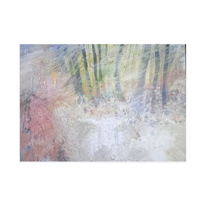 Cartoline, Design originale astratto di paesaggio con alberi, Stampe artistiche sulla natura, Set di cancelleria, Confezione di biglietti di auguri, Decorazione artistica da parete, Regali fatti a mano