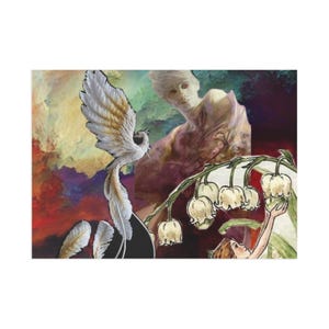 Fine Art Postkarten, Original Digital Collage, Fotodruck Karten, Mixed Media Designs, künstlerisches Briefpapier-Set