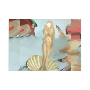 Ansichtkaarten, moderne digitale Venusschilderkunst, fine-artkaarten, uniek briefpapier, cadeau kunstliefhebber, wanddecoratie
