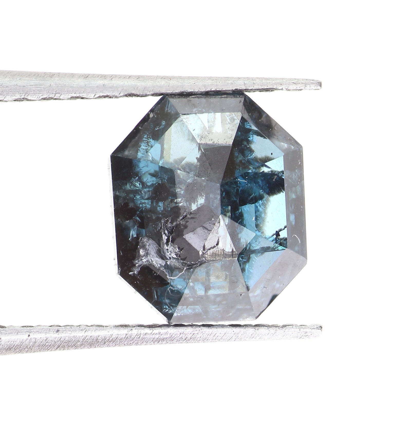 1.08 CT 6.59x5.58x2.93 MM Salt and pepper Diamond Natural Etsy